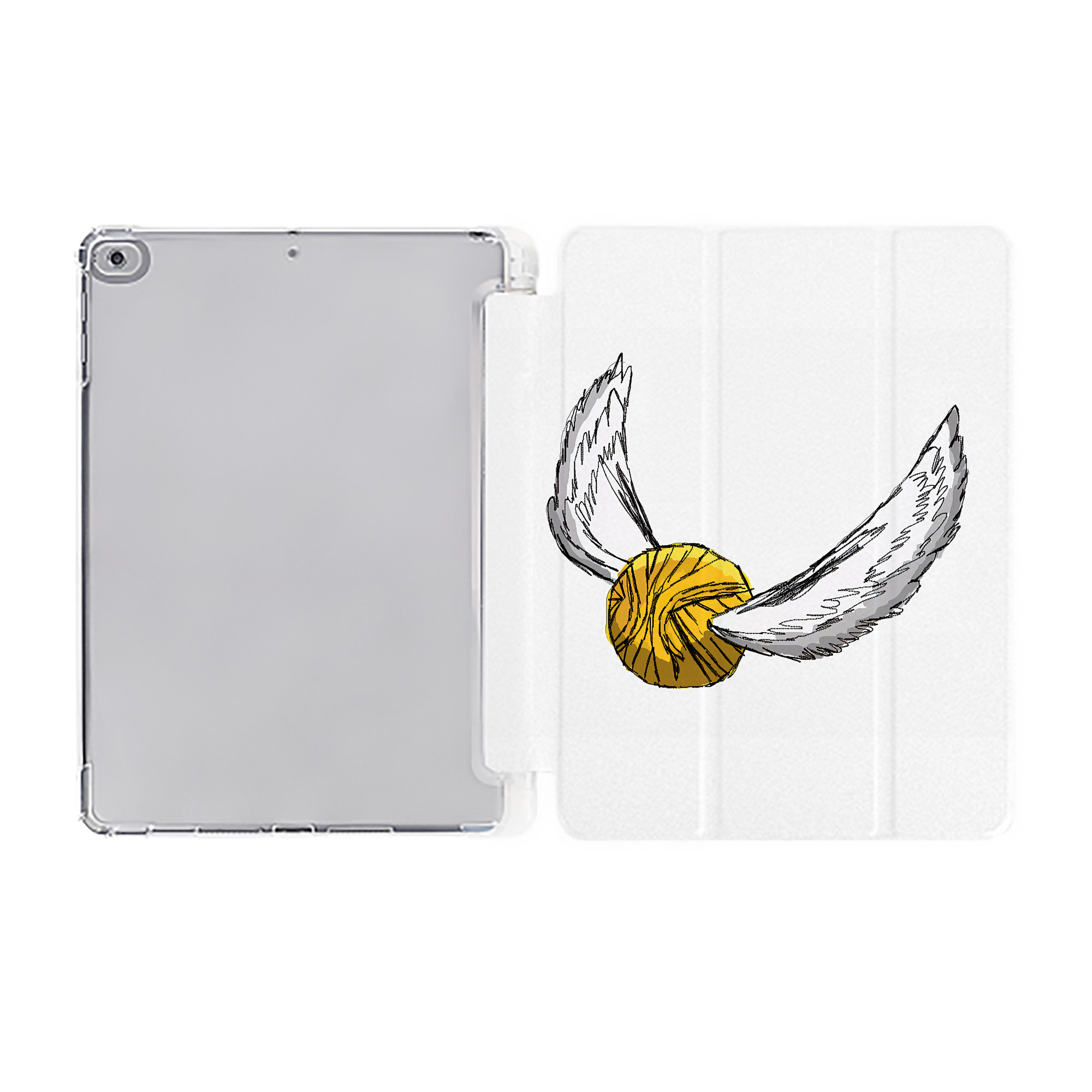 （画像用） Harry Potter ハリー・ポッターシリーズ IPad ケース ペン収納付き 三つ折りスタンド PUレザー×シリコン 対応機種9.5/10.5/10.9インチ